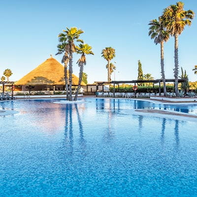 The outdoor pool at the Occidental Isla Cristina in Spain